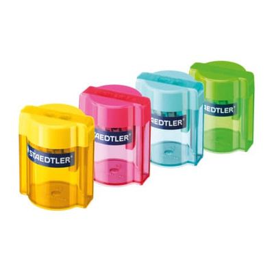 Espositore 10 temperamatite Staedtler a 2 fori con serbatoio colori assortiti - 513 006