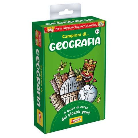 Gioco in scatola materie scolastiche I&#39;m a Genius Geografia - 92307