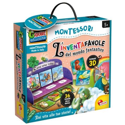 Gioco in scatola Lisciani metodo Montessori L&#39;Inventafavole del Mondo Fantastico - 95216