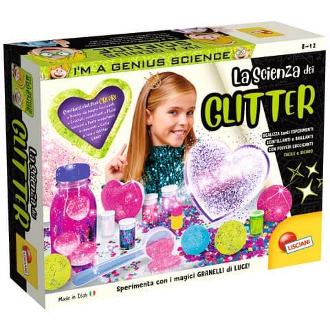 Gioco in scatola Lisciani I&#39;m a Genius Laboratorio Scienza dei Glitter - 77007