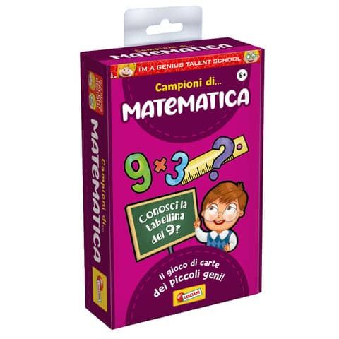 Gioco in scatola materie scolastiche I&#39;m a Genius Matematica - 92284