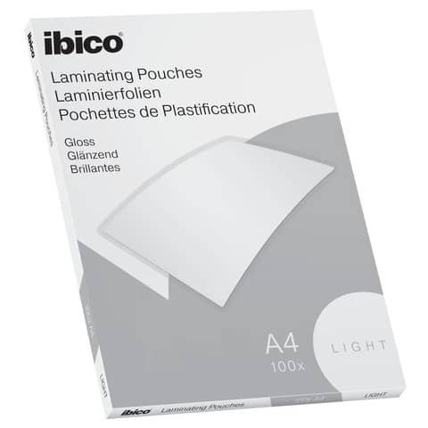 Pouches per plastificatrici IBICO BASICS light 75 mic - conf.100 pezzi Ibico A4 627308