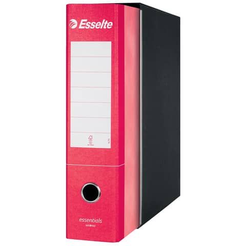 Registratore protocollo Esselte Essentials G75 23x33 cm dorso 8 cm rosso - 390775160