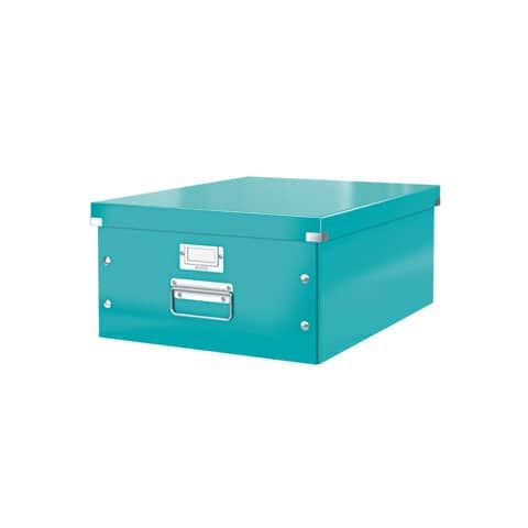 Scatola per archiviazione universale &#39;&#39;L&#39;&#39; Leitz CLICK &amp; STORE 36,9x20x48,2 cm Leitz acqua marina metallizzato -