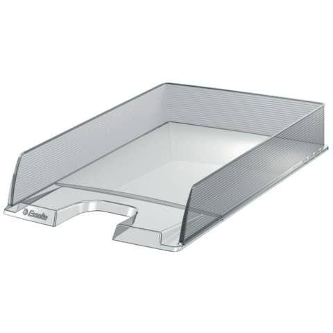 Vaschetta portacorrispondenza Esselte Essentials in polistirene 25,4x6,1x35 cm - conf. 10 pezzi trasparente - 623600