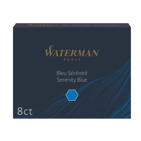Cartucce inchiostro per Stilografica Waterman in conf. 8 pezzi Waterman inchiostro blu - S0110860