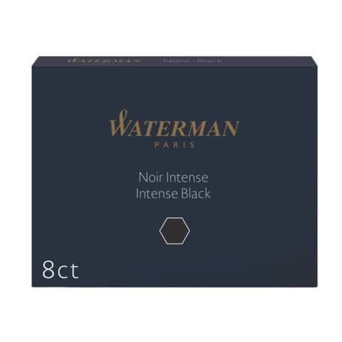 Cartucce inchiostro per Stilografica Waterman in conf. 8 pezzi Waterman inchiostro nero - S0110850