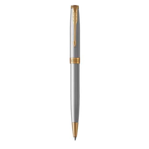 Penna a sfera Parker Sonnet punta M inchiostro nero Parker Stainless Steel GT - 1931507