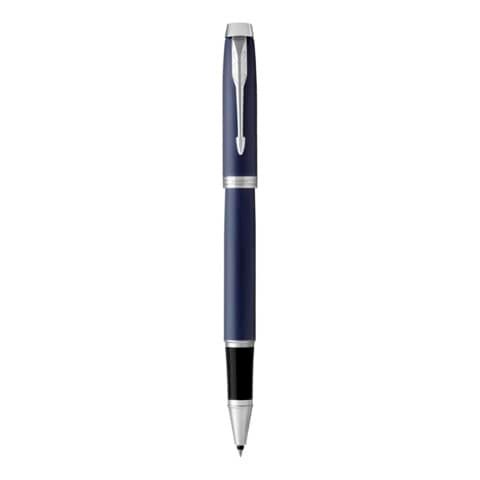 Penna roller Parker IM punta F inchiostro nero Parker Blue GT 1931661