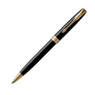 Penna a sfera Parker Sonnet punta M inchiostro nero Parker Black GT 1931497