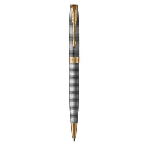 Penna a sfera Parker Sonnet punta M inchiostro nero Parker Sterling Silver Cisel - 1931492