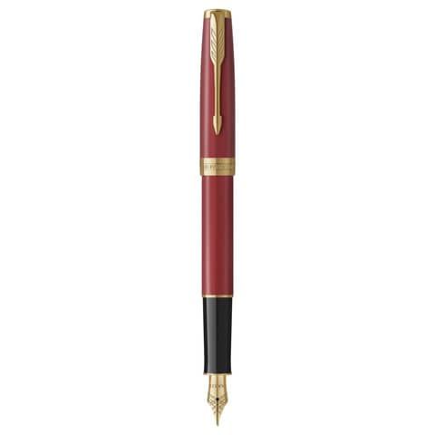 Penna stilografica Parker Sonnet Parker punta F inchiostro nero Parker Red GT 1931473