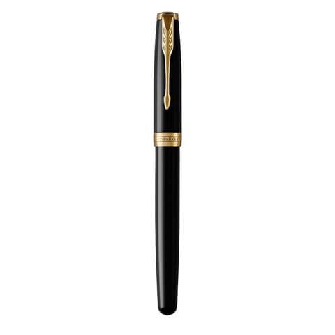 Penna stilografica Parker Sonnet punta F Parker Black GT 1931494