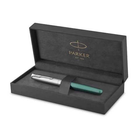 Penna stilografica Parker Sonnet Parker punta F inchiostro nero Parker Green CT 2169362