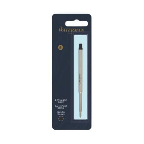 Refill penna a sfera Waterman in blister Waterman punta fine - nero 1964017