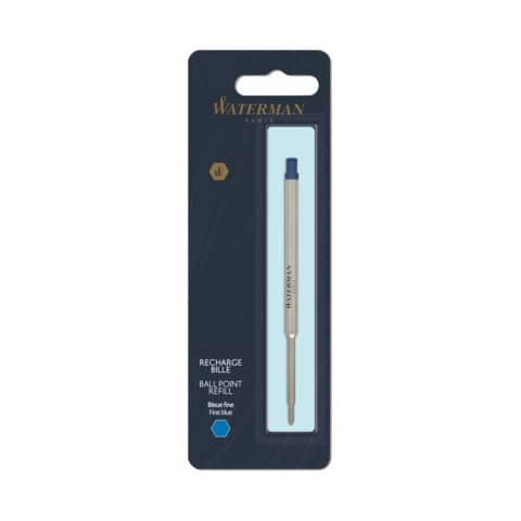 Refill penna a sfera Waterman in blister Waterman punta fine - blu 1964016