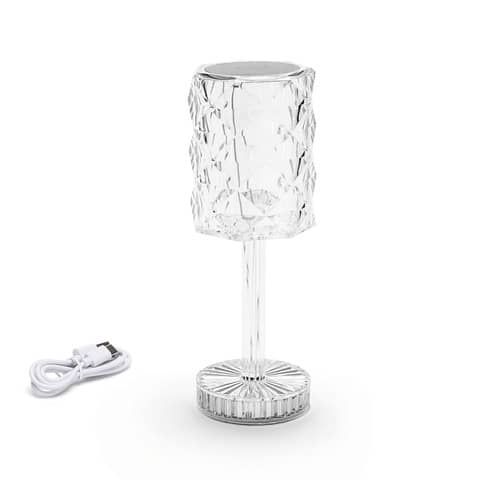 Lampada da tavolo trasparente 1W Aigostar 2700-6500K 306847