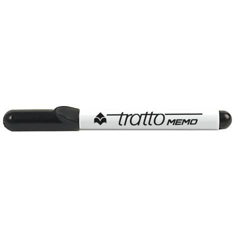 Marcatore per lavagne bianche Tratto Memo p. tonda nero F854003