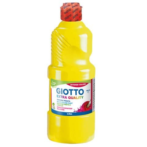 Tempera pronta Giotto Extra Quality in flacone 500 ml giallo - F532802