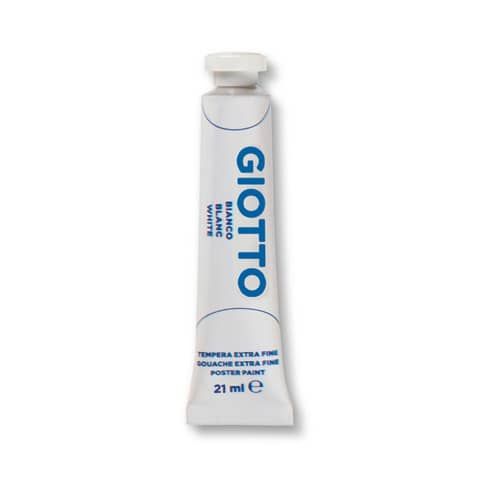 Tempera Giotto Extra ultrafine in tubetto 21 ml bianco - F35500100