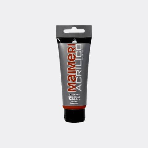 Colore acrilico Maimeri in tubetto 75 ml ocra rossa - M0916191