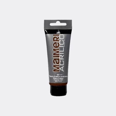 Colore acrilico Maimeri in tubetto 75 ml terra d'ombra bruciata - M0916492