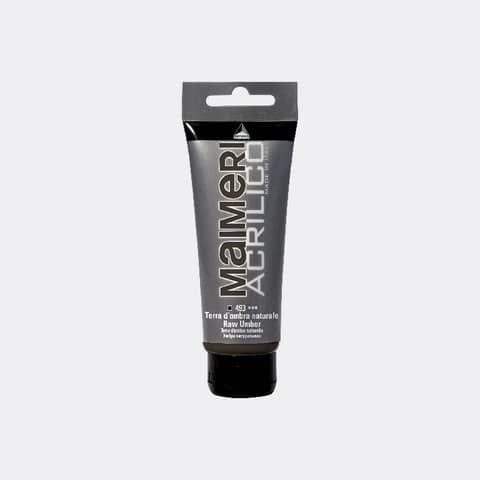 Colore acrilico Maimeri in tubetto 75 ml terra d'ombra naturale - M0916493