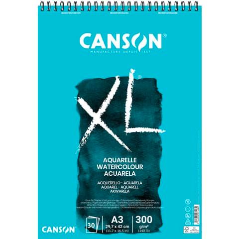 Blocco spiralato Canson Aquarelle XL 30 ff. - 300 g - A3 C400039171