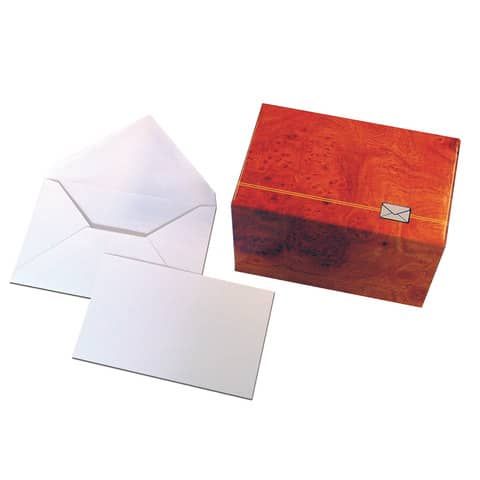 Biglietti augurali con busta Blasetti bianco in conf. 100 75x112 mm 532