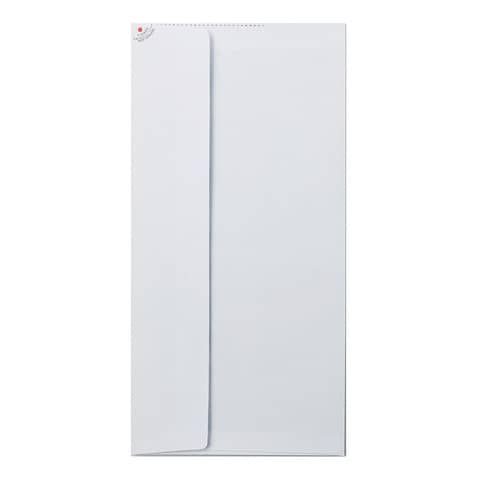 Busta bianca Blasetti Strip Zip 90 g/m2 in conf. 25 buste 110x230 mm 548