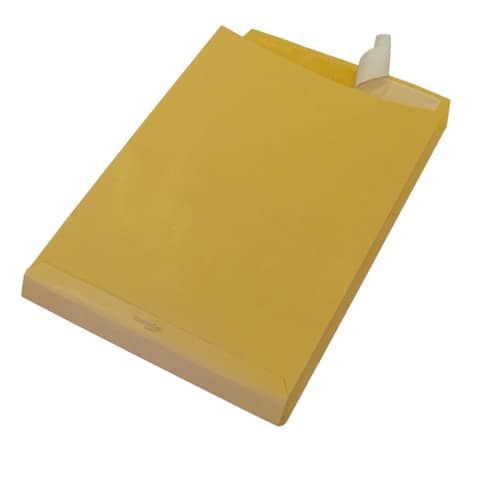 Busta a sacco Blasetti Mondex Avana con 3 soffietti - 100 g/m2 - in conf. 250 buste - 230x330 mm - 841