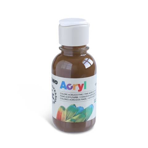 Colore acrilico Primo in bottiglia PET con tappo dosatore 125 ml ombra naturale - 402TA125745