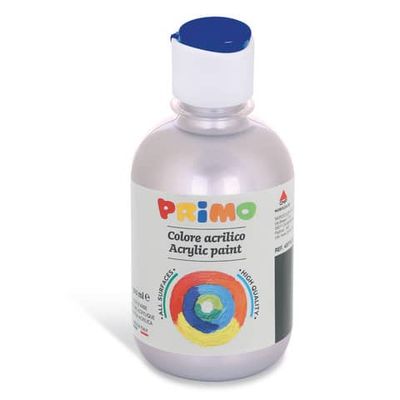 Colore acrilico Primo in bottiglia con tappo dosatore 300 ml argento 400TA300910