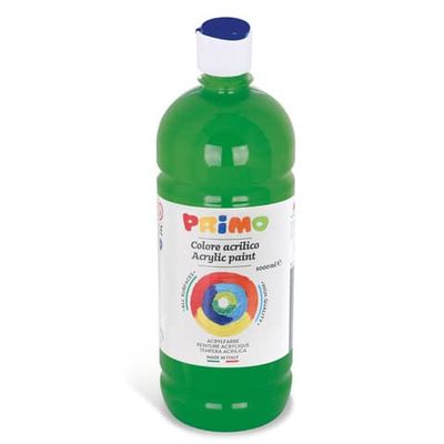 Colore acrilico Primo in bottiglia con tappo dosatore 1000 ml verde scuro 404TA1000630