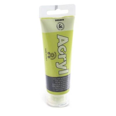 Colore acrilico Primo in bottiglia PET con tappo dosatore 75 ml verde chiaro - 420TA75600