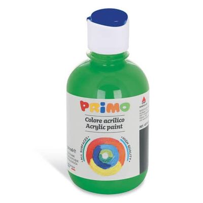 Colore acrilico Primo in bottiglia con tappo dosatore 300 ml verde scuro 400TA300630