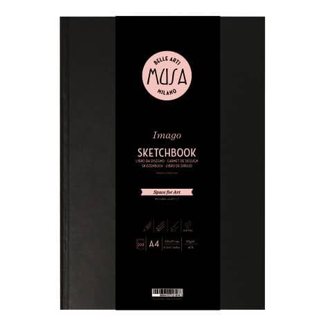 Blocco a libro Imago SKETCH Musa 200 pagine 105 gr formato A4 MU124494