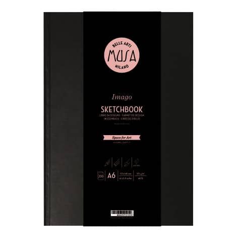 Blocco a libro Imago SKETCH Musa 200 pagine 105 gr formato A6 MU124496