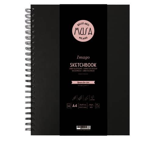 Blocco con spirale Imago SKETCH Musa 100 pagine 105 gr formato A4 MU124594