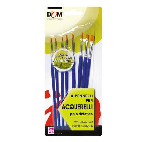 Pennello in pelo sintetico CWR - conf. 8 pz - per acquerello 11651