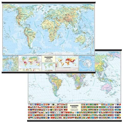 Carta murale Belletti Mondo  MS02PL