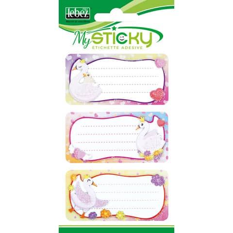 Etichette adesive Scuola Niji soggetto femminile A4089