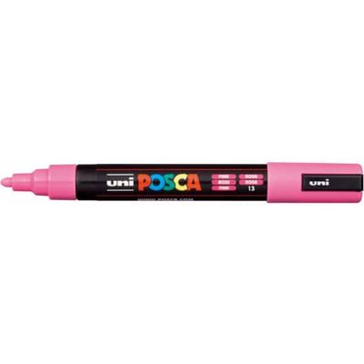 Marcatore a tempera Posca Uni-Ball punta tonda 1,8-2,5 mm rosa M PC5M RA