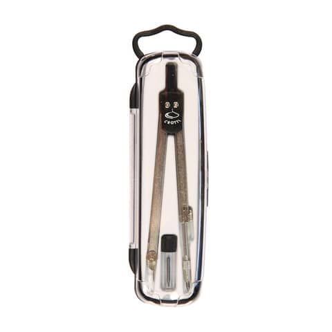 Compasso scolastico Eredi Crotti 2 accessori nero 223
