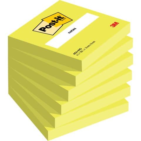 Foglietti Post-it verde acido 100 fogli/blocchetto conf. 6 pz 76x76 mm 7100177477