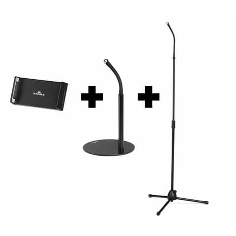 Supporto per tablet e smartphone Durable Twist Combi regolabile nero combi 8943-01