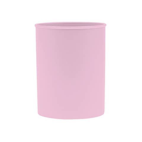 Portapenne in polipropilene rotondo Donau D.7,5xH.9,5 cm 100% riciclabile viola pastello - 3132101PL-23