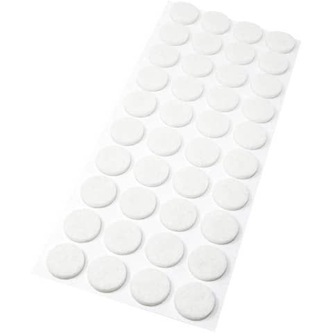 Feltrino adesivo tondo Emi 20 mm bianco conf. da 44 pezzi 8509074