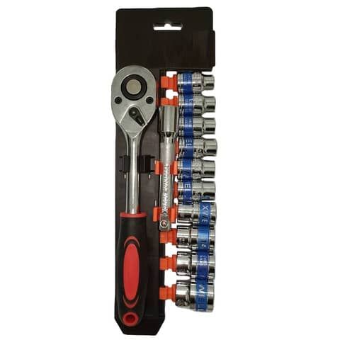 Cricchetto + chiavi a bussola Emi conf. da 12 pezzi 10/24 mm 8100280