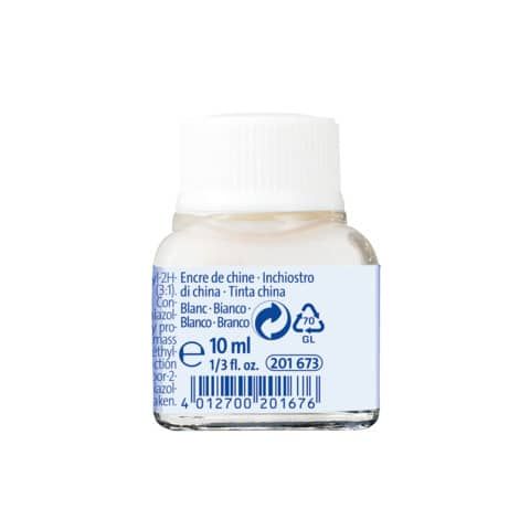 Flacone inchiostro di china Pelikan 523-17 da 10 ml bianco 201673